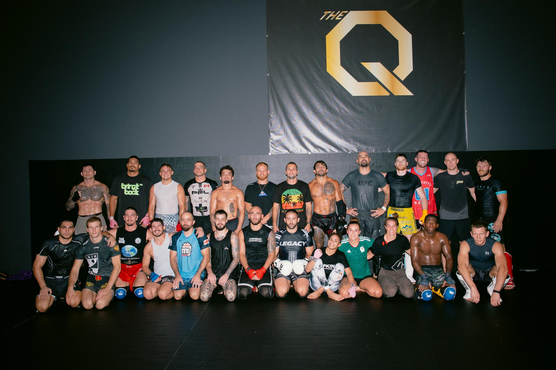 Team Naccache athletes and coaches together inside The Q MMA